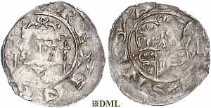 Денарий, Германия, Саксония, Heinrich IV (1056-1106), м.д. Goslar, Dbg. 669