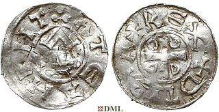Денарий, Германия, Саксония, Нижняя Саксония, Otto III (983-1002), type OAP