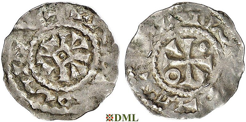 Денарий, Германия, Нижняя Лотарингия, Anonymous bishop, м.д. Flandern, Ilisch 2014, 1.3