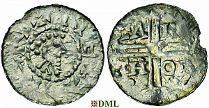Денарий, Германия, Нижняя Лотарингия, Hermann (1020-1051), м.д. Emden, Dbg. 773