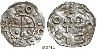 Денарий, Германия, Швабия, Otto I - Otto III (973-1002), м.д. Esslingen, Dbg. 1271