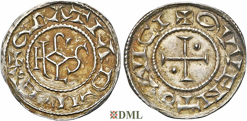Денье, Каролинги, Charles le Chauve (840-877), м.д. Quentovic, Depeyrot 811