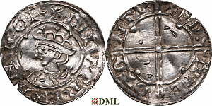 Денарий, Англия, Cnut  (1016-1035), м.д. Taunton, монетарий Eadric, North 781