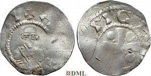 Денарий, Германия, Франкония, EB. Willigis (975-1011), м.д. Mainz, Dbg. 802