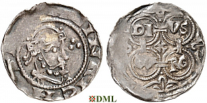 Денарий, Германия, Нижняя Лотарингия, Heinrich III (1039-1046), м.д. Duisburg, Dbg. 1515