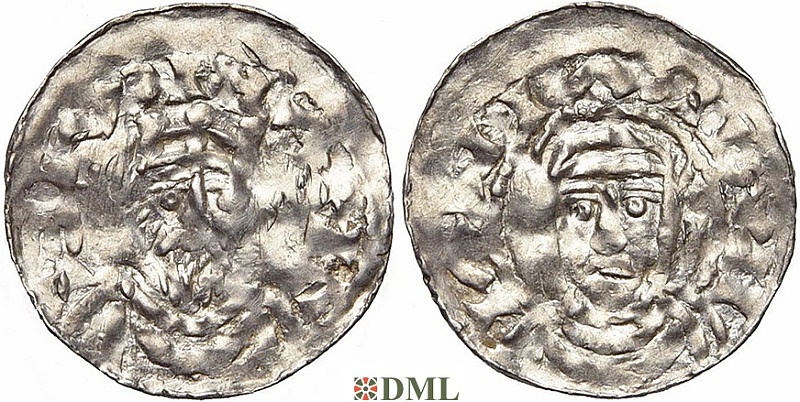 Денарий, Германия, Швабия, Heinrich III (1046-1056), м.д. Strassburg, Dbg. 709