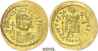 Солид, Византия, Maurice Tibere (582-602), м.д. Constantinople