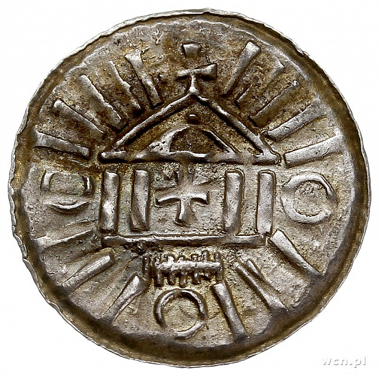 Денарий, Германия, Саксония, Anonymous bishop, Sachesnpfennig, Kilger 2000, KN 1