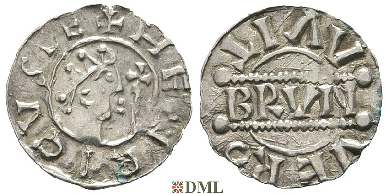 Денарий, Германия, Нижняя Лотарингия, Bruno III (1050-1057), м.д. Leeuwarden, Ilisch 2000, 21.14