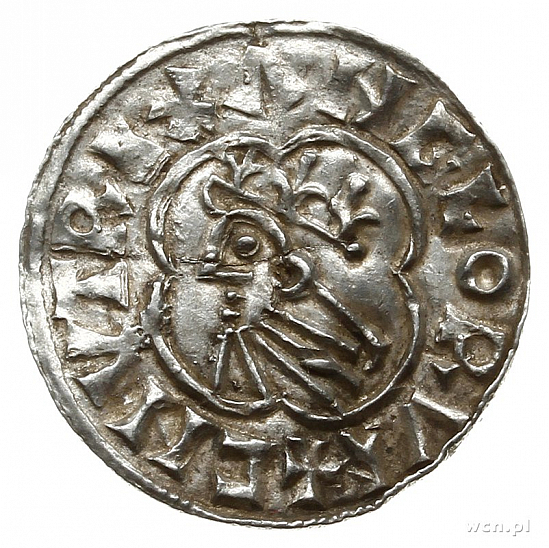 Денарий, Англия, Cnut  (1016-1035), м.д. Stamford, монетарий Svartbrandr, North 781