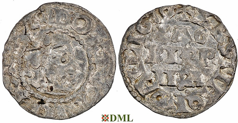 Денарий, Германия, Нижняя Лотарингия, Otto III (983-1002), м.д. Koln, Dbg. 339