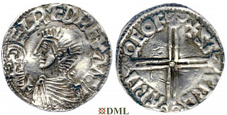 Денарий, Англия, Æthelred II (978-1016), м.д. York, монетарий Styrkarr, North 774