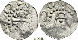 Денарий, Германия, Верхняя Лотарингия, Poppo (1016-1047), м.д. Trier, Dbg. 466