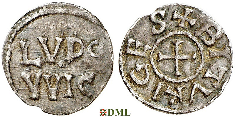 Обол, Каролинги, Ludwig I (814-840), м.д. Bourges