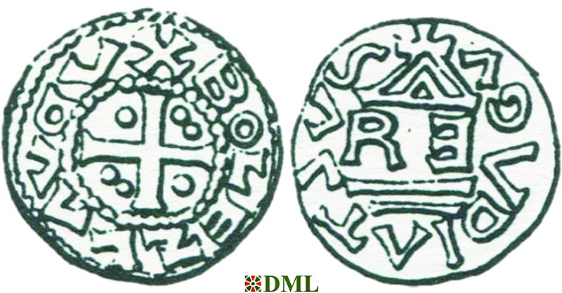 Денарий, Чехия, Boleslav II (972/973-999), м.д. Prague, Šmerda 1996, 1a