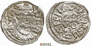 Денарий, Германия, Бавария, Konrad II  (1024-1039), м.д. Freising, монетарий EИGIL, Hahn 1976, 127