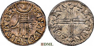 Денарий, Дания, Hardeknut (1035-1042), м.д. Lund, Hbg. 27