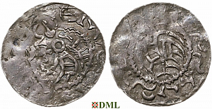 Денарий, Славянские страны, Anonymous bishop, подражание денарию Bretislav I (1037-1055)