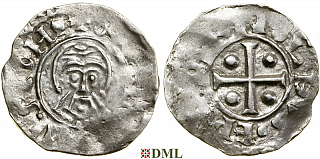 Денарий, Германия, Нижняя Лотарингия, Bernold (1046-1054), м.д. Deventer, Ilisch 2000, 1.12