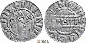 Денарий, Германия, Нижняя Лотарингия, Bruno III (1050-1057), м.д. Leeuwarden, Ilisch 2000, 21.14