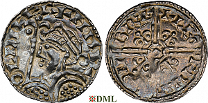 Денарий, Англия, Harold I (1035-1040), м.д. Bristol, монетарий Leofwine., North 803