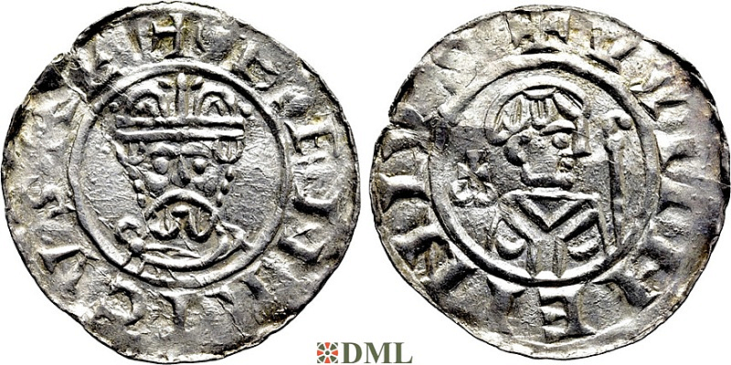 Денарий, Германия, Нижняя Лотарингия, B. Wilhelm (1054-1076), м.д. Groningen, Ilisch 2000 18.7