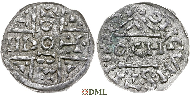 Денарий, Германия, Бавария, Hartwig (1009-1023), м.д. Salzburg, монетарий ОCH, Hahn 1976, 103