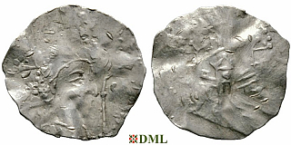 Денарий, Германия, Франкония, Anonymous bishop, м.д. Wurzburg, Dbg. 862