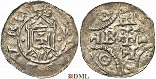 Денарий. Германия, Нижняя Лотарингия, Dirk IV (1039-1049), м.д. Rijnsburg, Ilisch 2000, 11.2