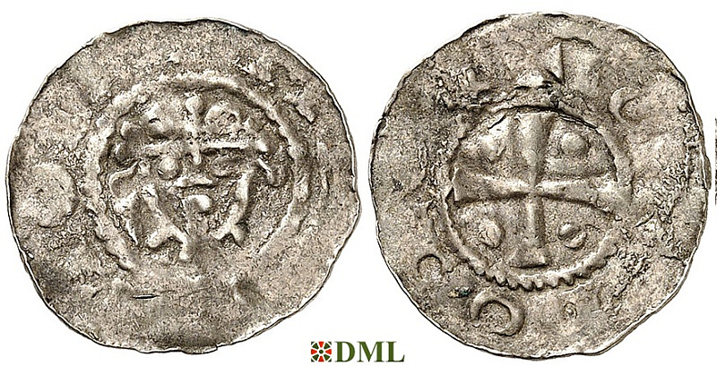 Денарий, Германия, Нижняя Лотарингия, Hermann (1059-1074), м.д. Jever, Dbg. 596