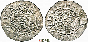 Денарий, Германия, Нижняя Лотарингия, Gf. Egbert II (1068-1090), м.д. Garrelsweer