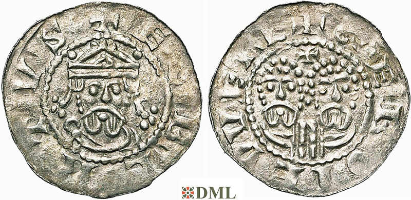 Денарий, Германия, Нижняя Лотарингия, Gf. Egbert II (1068-1090), м.д. Garrelsweer