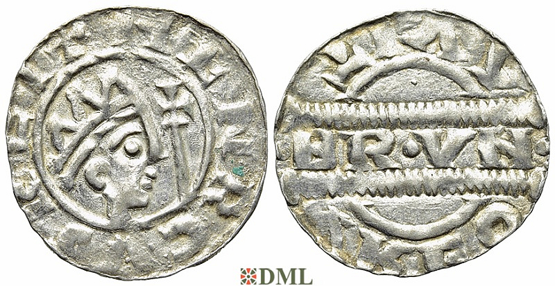Денарий, Германия, Нижняя Лотарингия, Bruno III (1050-1057), м.д. Leeuwarden, Ilisch 2000, 21.14