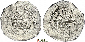 Обол, Германия, Франкония, Luitpold (1051-1059), м.д. Mainz, Dbg. 807