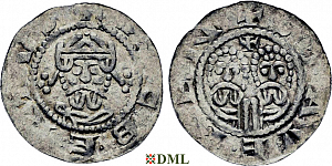 Денарий, Германия, Нижняя Лотарингия, Egbert II (1068-1090), м.д. Stavoren, Ilisch 2000, 22.1