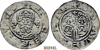 Денарий, Германия, Нижняя Лотарингия, Egbert II (1068-1090), м.д. Stavoren, Ilisch 2000, 22.1