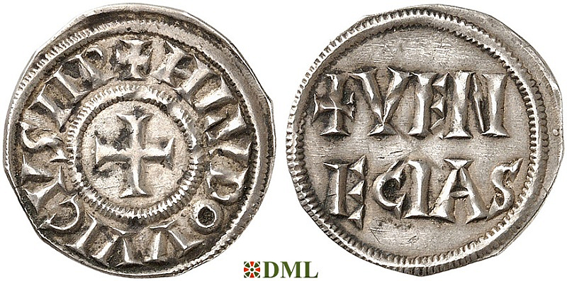 Денье, Каролинги, Louis le Pieux (814-840), м.д. Venise, Depeyrot 1116 D