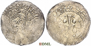 Денарий, Германия, Франкония, Heinrich III (1039-1056), м.д. Speyer, Dbg. 835