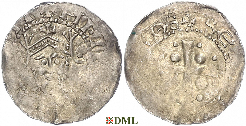 Денарий, Германия, Франкония, Heinrich III (1039-1056), м.д. Speyer, Dbg. 835