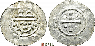 Денарий, Германия, Нижняя Лотарингия, Hermann (1059-1074), м.д. Jever, Dbg. 595-597