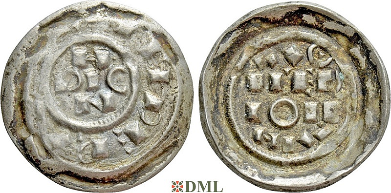 Денарий, Италия, Heinrich II (1002-1024), м.д. Milan