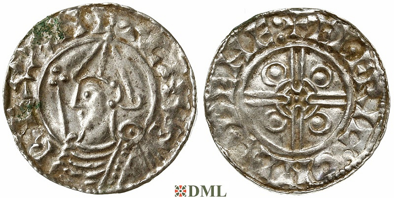 Денарий, Англия, Cnut (1016-1035), м.д. Lydford, монетарий Ælfric, North 787