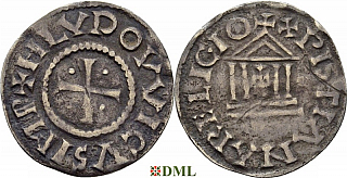 Денье, Каролинги, Louis le Pieux (814-840), Unknown mints, Depeyrot 1179