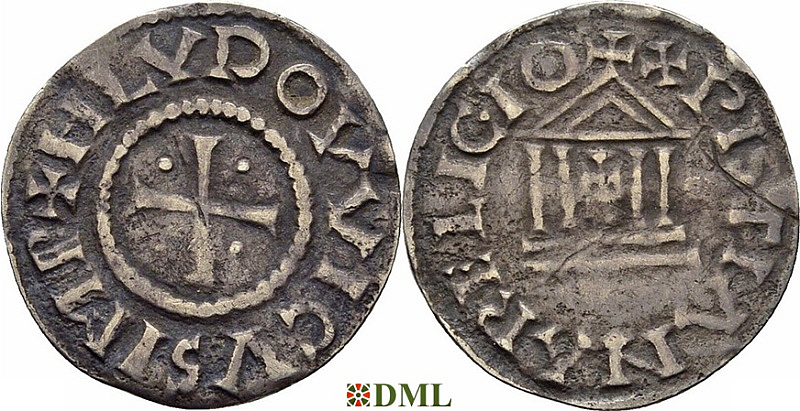 Денье, Каролинги, Louis le Pieux (814-840), Unknown mints, Depeyrot 1179