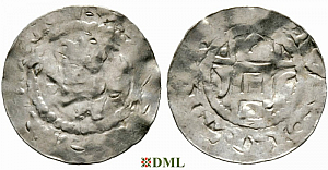 Денарий, Германия, Саксония, Bernard II (1011-1059), м.д. Bardowick, Dbg. 1278