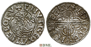 Денарий, Англия, Cnut (1016-1035), м.д. Cricklade, монетарий Æthelwine, North 781