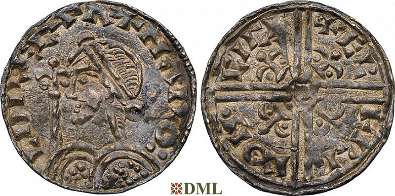 Денарий, Англия, Harold I (1035-1040), м.д. Chichester, монетарий Ælfric, North 803