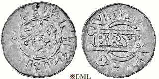 Денарий, Германия, Нижняя Лотарингия, Bruno III (1050-1057), м.д. Dokkum, Ilisch 2000, 21.19