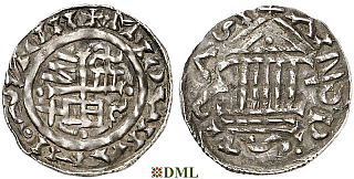Денарий, Германия, Бавария, Heinrich III (1027-1039) и Konrad II (1024-1039), м.д. Regensburg, Hahn 1976, 35