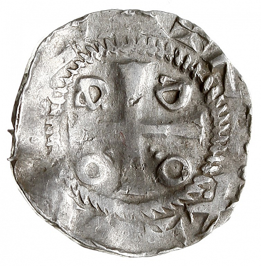 Денарий, Германия, Саксония, Нижняя Саксония, Otto III (983-1002), м.д. Goslar, type OAP